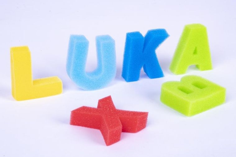 Apli Kids, Litery, pieczątki z gąbki