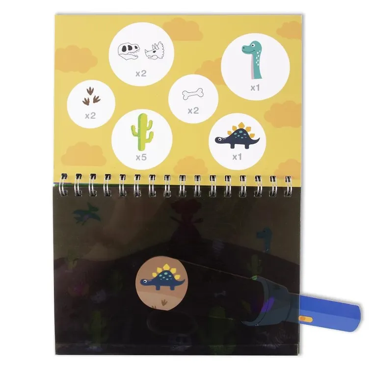 Apli Kids, Look & find, Dinozaury, książeczka z magiczną latarką