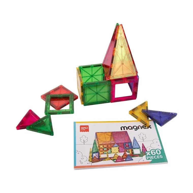 Apli Kids, Magnex, klocki magnetyczne, 60 elementów