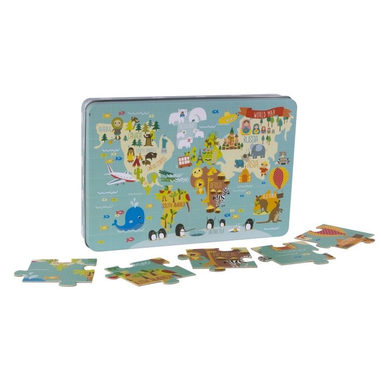 Apli Kids, Mapa świata, puzzle XL, 24 elementy