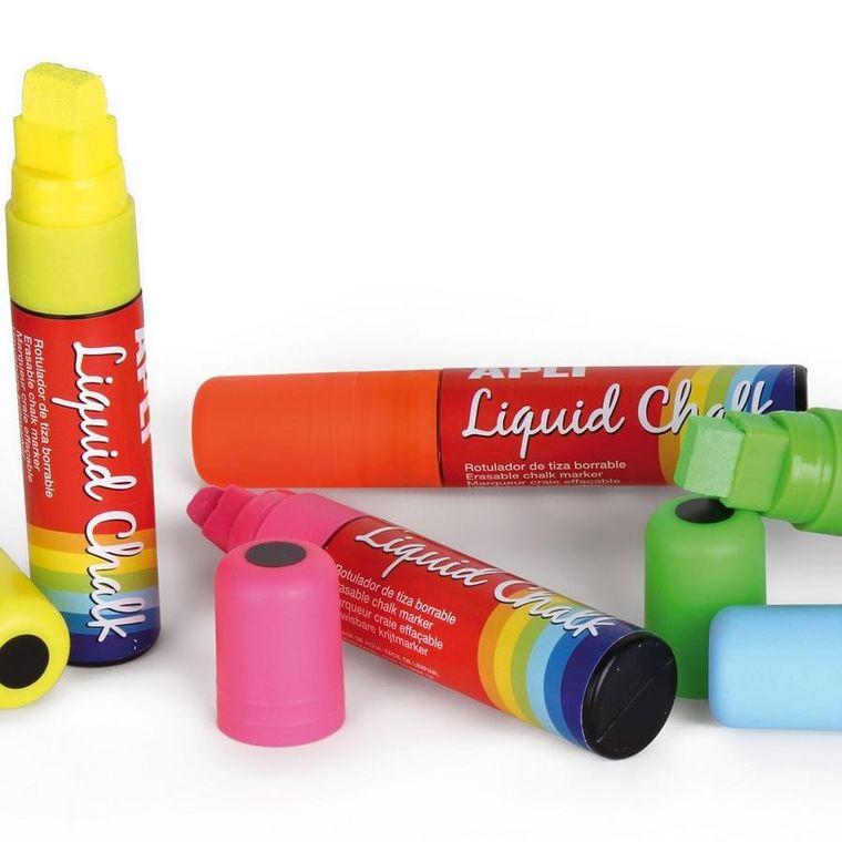 Apli Kids, markery kredowe z szeroką końcówką, 15 mm, 5 szt.