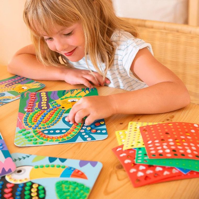 Apli Kids, Mozaika Dżungla, zestaw artystyczny z piankowymi naklejkami