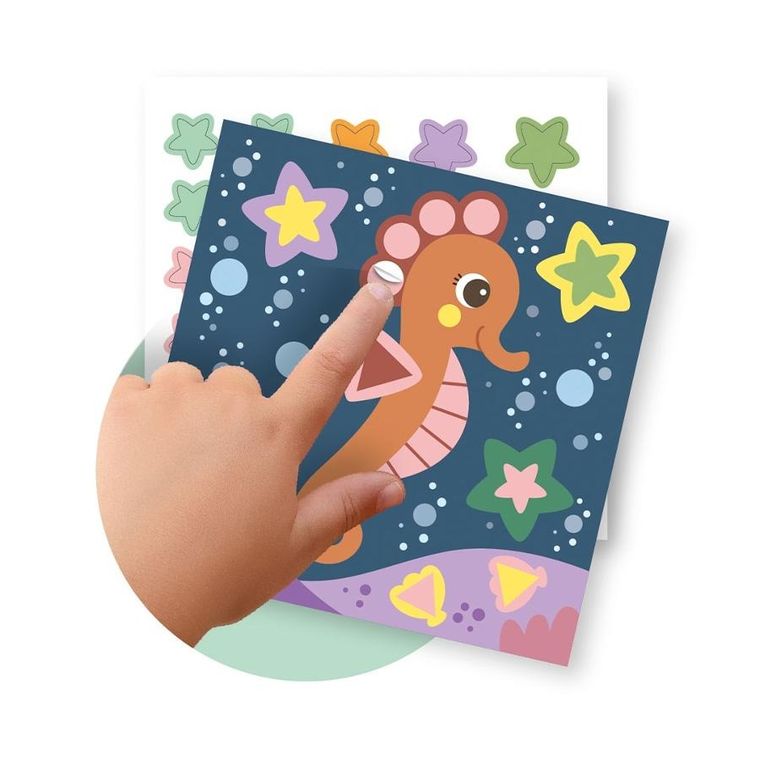 Apli Kids, naklejki geometryczne, Ocean