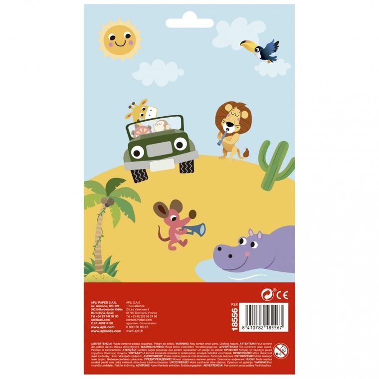 Apli Kids, naklejki metaliczne, zwierzęta z instrumentami