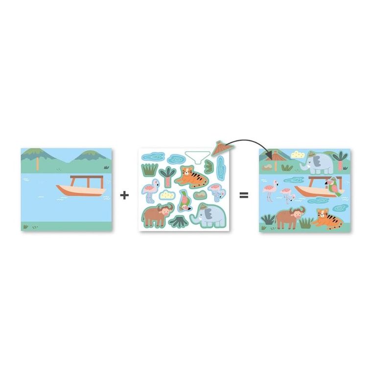 Apli Kids, naklejki, Safari