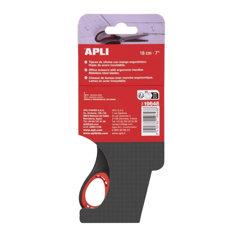 Apli Kids, nożyczki ergonomiczne, 18 cm