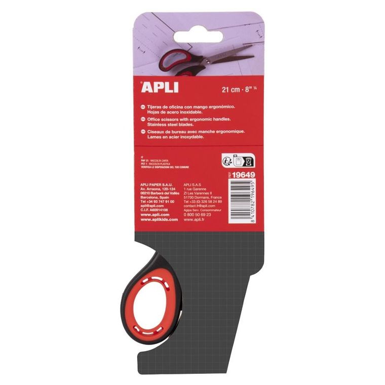 Apli Kids, nożyczki ergonomiczne, 21 cm