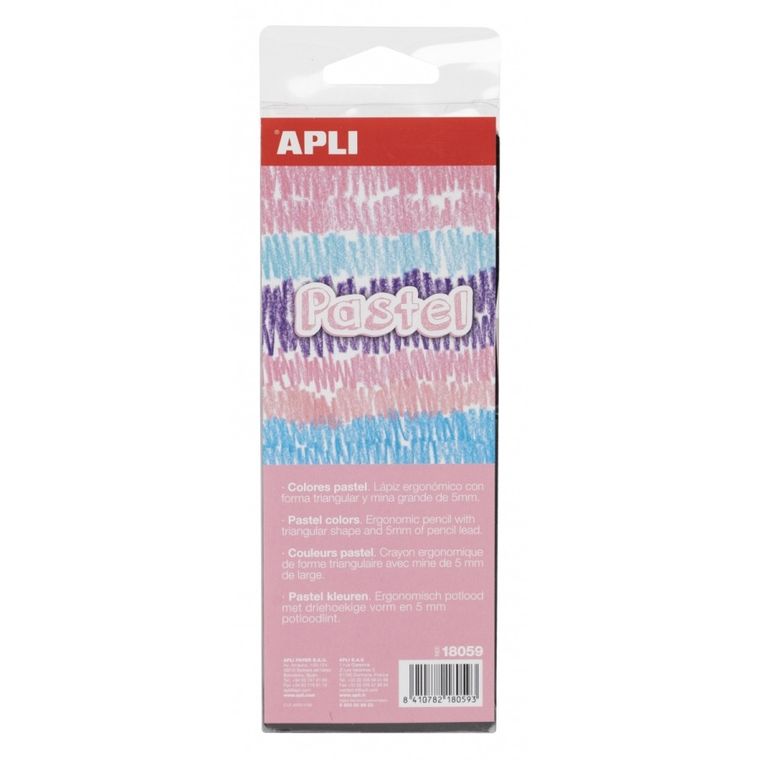 Apli Kids, Pastel, Jumbo, kredki ołówkowe