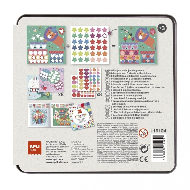 Apli Kids, Przyjęcie, zestaw kreatywny z naklejkami