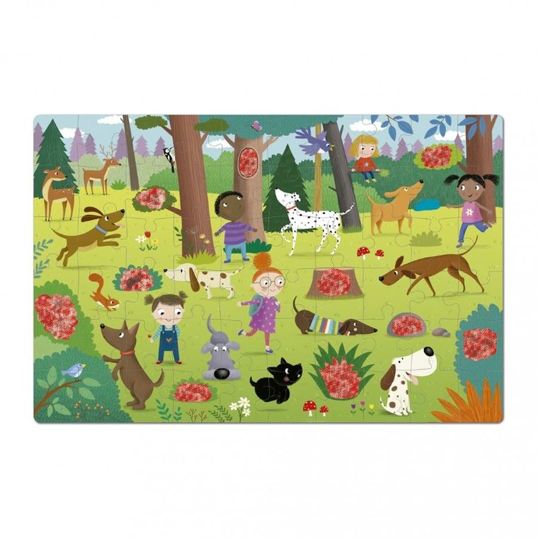 Apli Kids, Psy, puzzle z magicznymi okularami