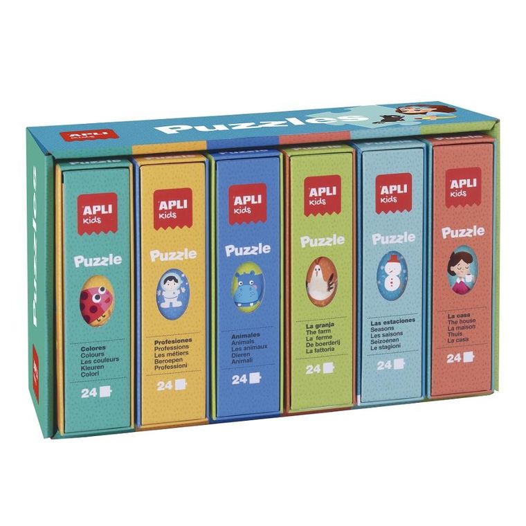 Apli Kids, puzzle edukacyjne, 6-24 elementy