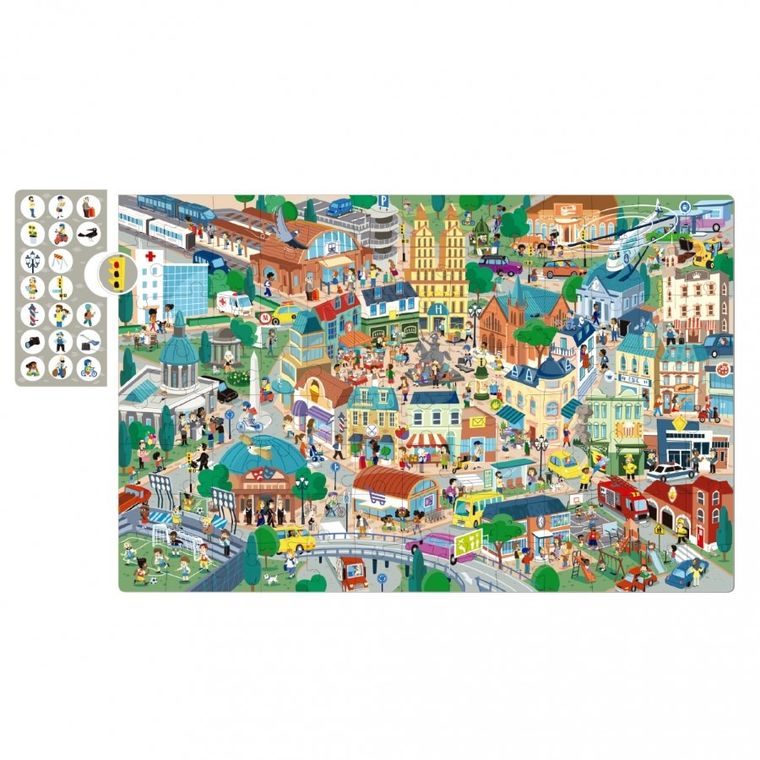 Apli Kids, puzzle obserwacyjne, Miasto, 104 elementy