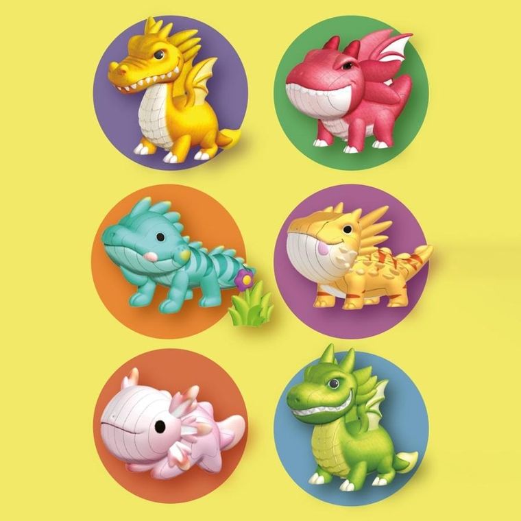 Apli Kids, Smoki, Czerwony, puzzle 3D