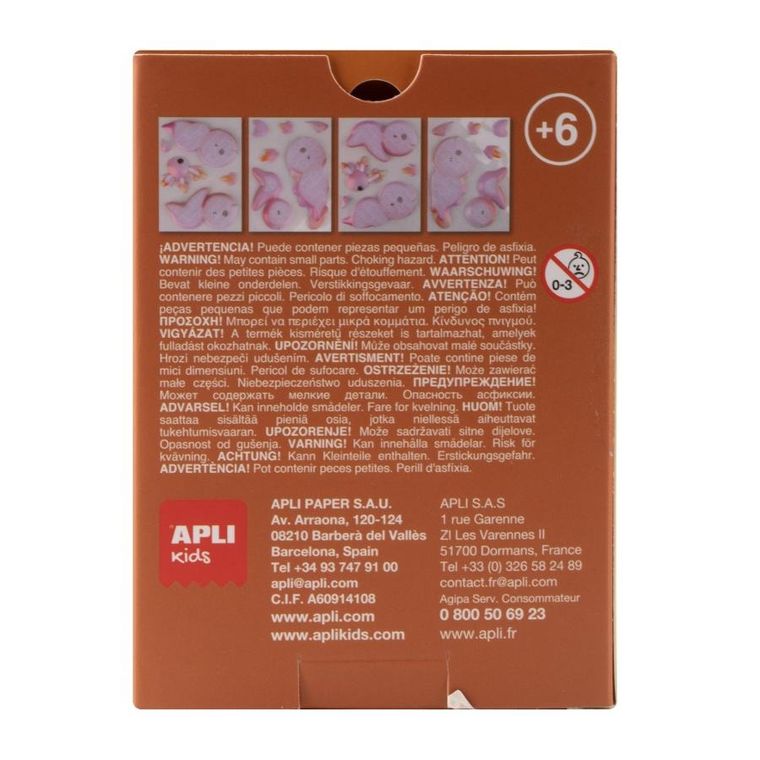 Apli Kids, Smoki, Różowy, puzzle 3D