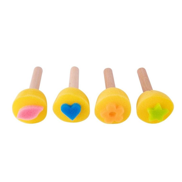 Apli Kids, stempelki z gąbki z drewnianą rączką