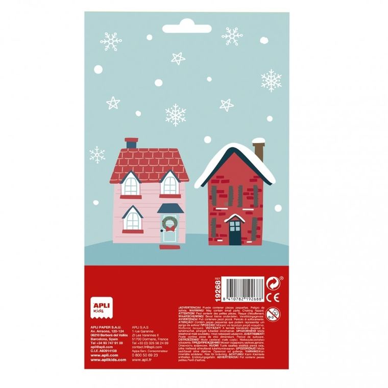 Apli Kids, świąteczne naklejki, Holly Jolly