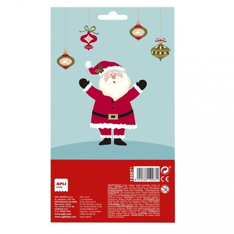 Apli Kids, świąteczne naklejki, Merry Christmas