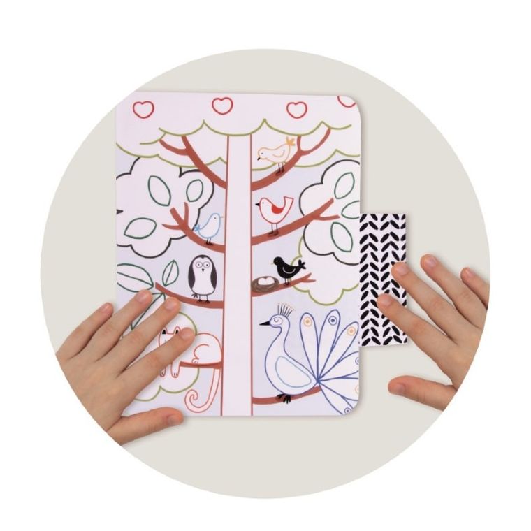 Apli Kids, Tekstury, karty z teksturami, kredki, zestaw artystyczny