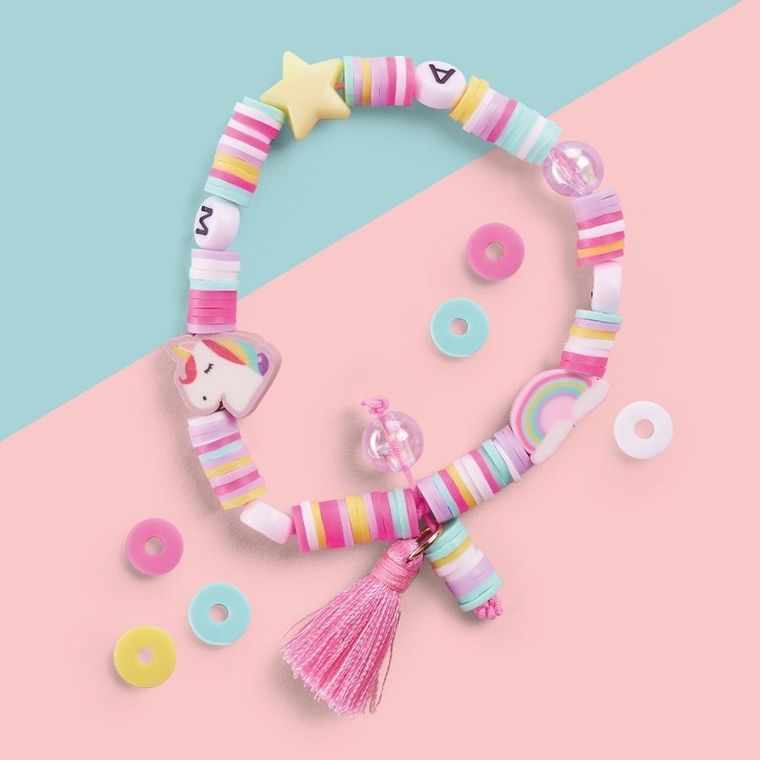 Apli Kids, zestaw do robienia bransoletek, Jednorożec