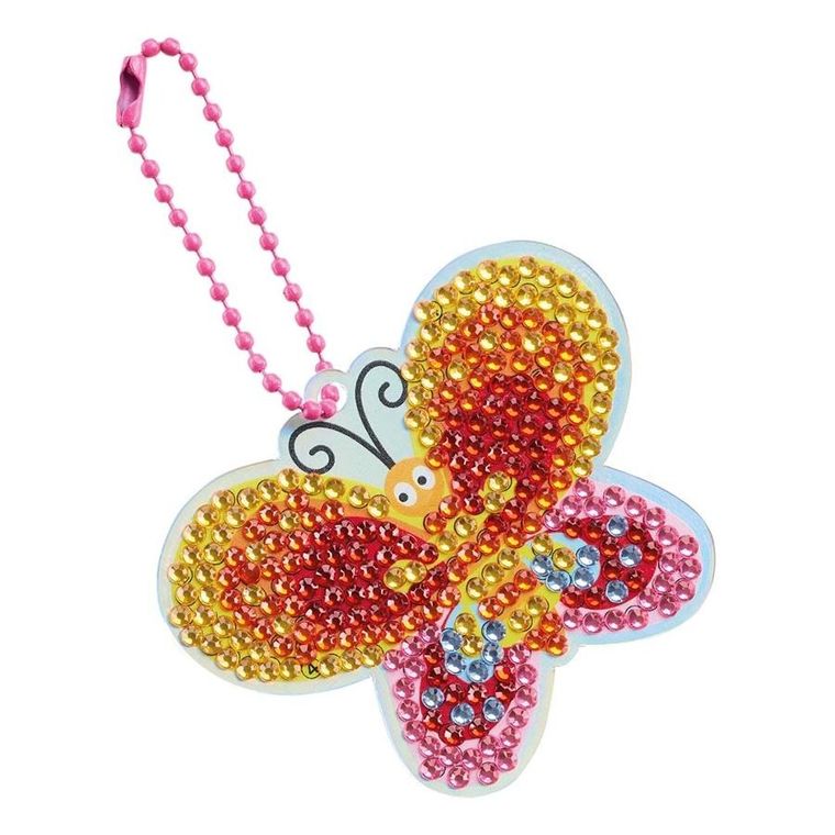 Apli Kids, zestaw do robienia diamentowych breloczków, Motyl