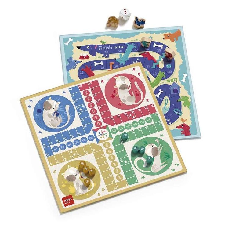 Apli Kids, zestaw klasycznych gier planszowych 4w1