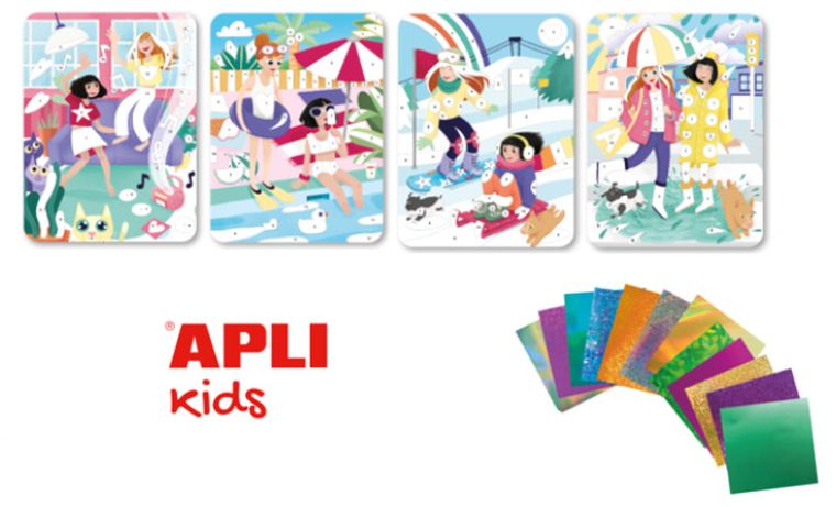 Apli Kids, Zestaw kreatywny z metalicznymi kartkami