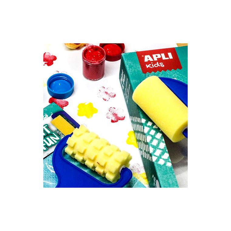 Apli Kids, Zestaw stempelków i wałków z farbkami