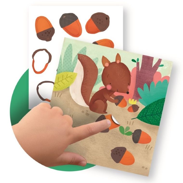 Apli Kids, zestaw z naklejkami, biedronka