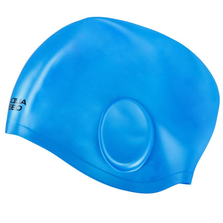 Aqua Speed, Ear Cap, czepek pływacki, rozmiar senior,niebieski