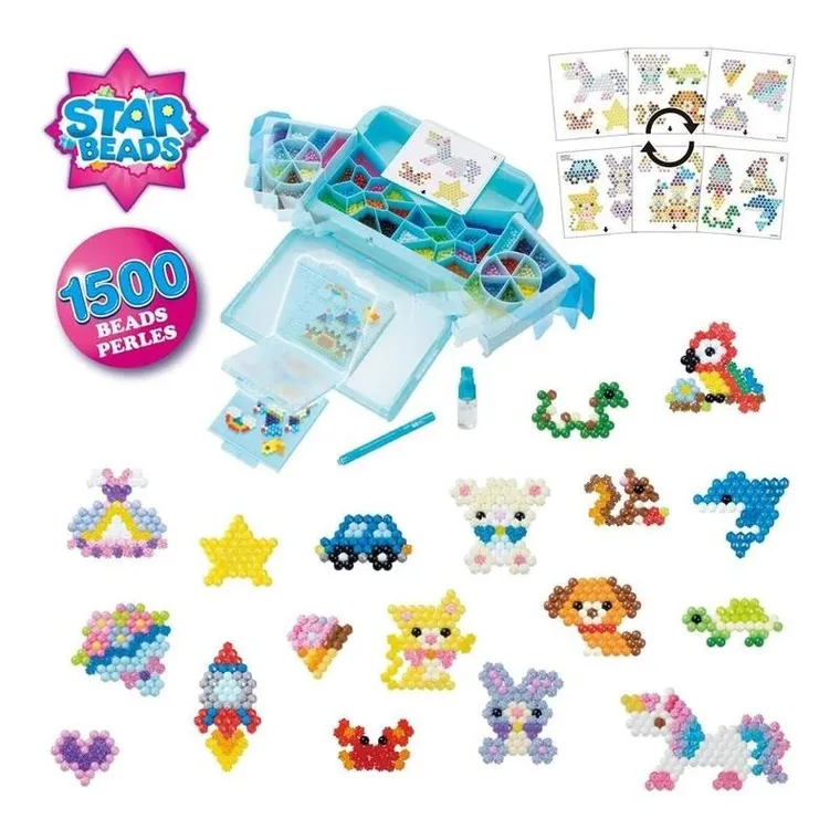 Aquabeads, Design Factory, fabryka projektowania, koraliki wodne, zestaw startowy, 1500 elementów, 31775