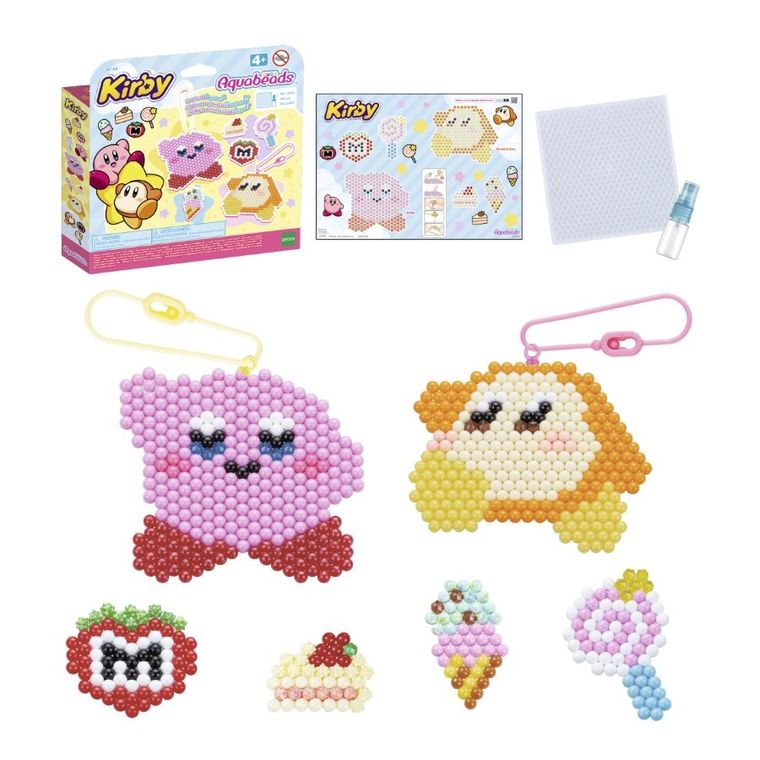 Aquabeads, Kirby, zestaw koralików wodnych do tworzenia breloczków, 36164