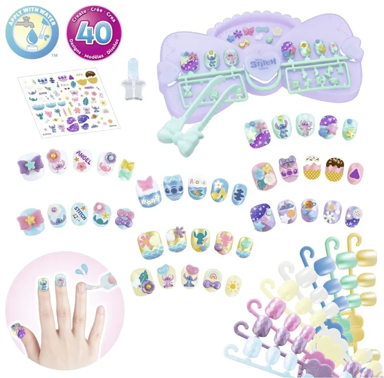 Aquabeads, Lilo i Stitch, Nail Studio, zestaw kreatywny do stylizacji paznokci, 35121