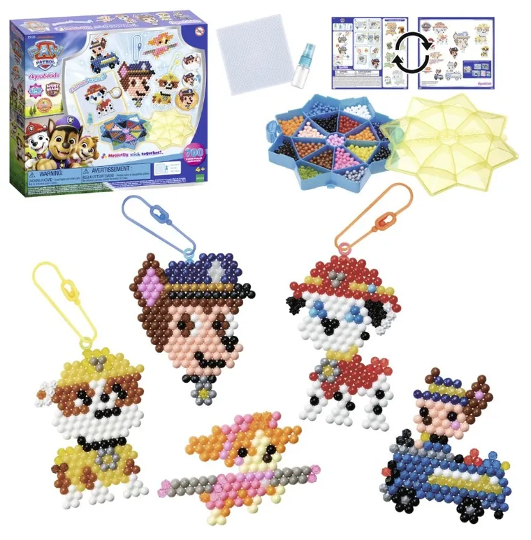 Aquabeads, Psi Patrol, koraliki wodne, zestaw startowy, 700 elementów, 35126