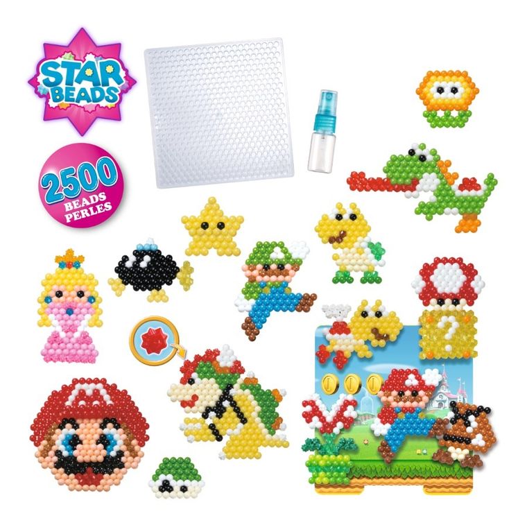 Aquabeads, Super Mario, zestaw startowy, 2500 elementów, 31774