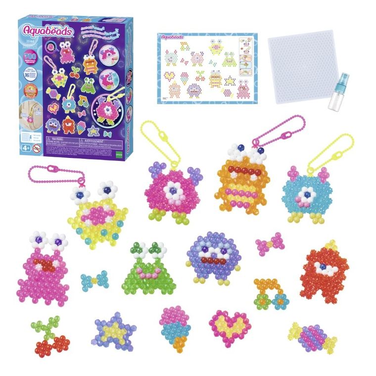 Aquabeads, Szalone potwory, koraliki wodne, zestaw startowy, 700 elementów, 35144
