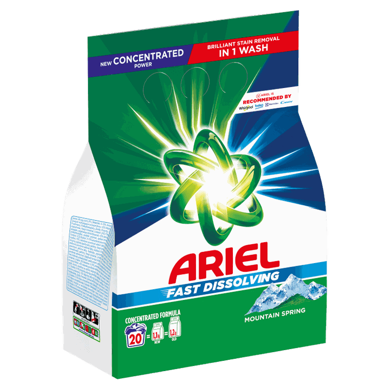 Ariel, Mountain Spring, proszek do prania, 1.1kg