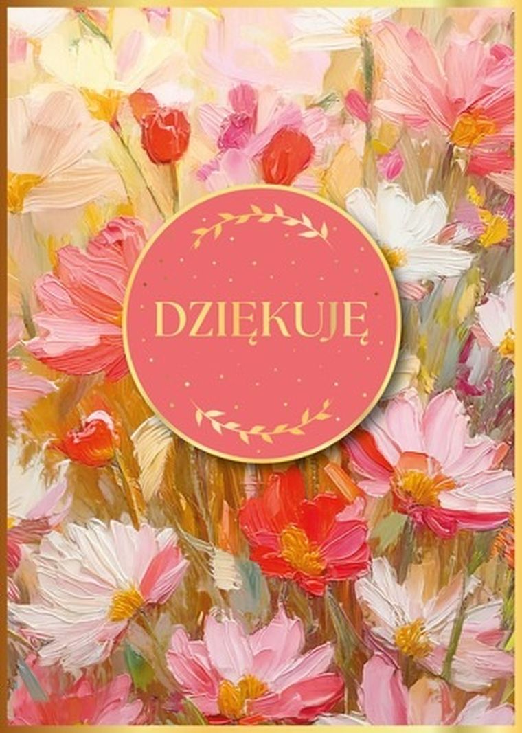 Armin Style, karnet B6 z kopertą, dziekuje