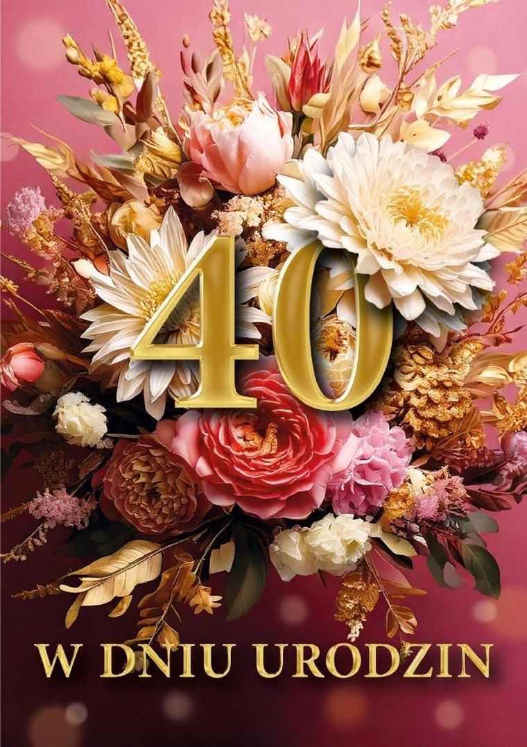 Armin Style, karnet B6 z kopertą, urodziny 40