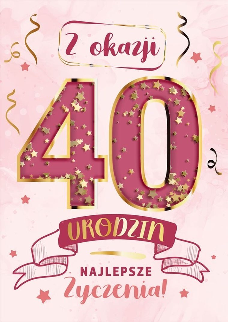 Armin Style, karnet B6 z kopertą, urodziny 40