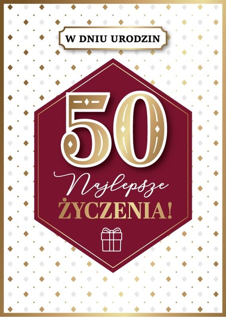 Armin Style, karnet B6 z kopertą, urodziny 50