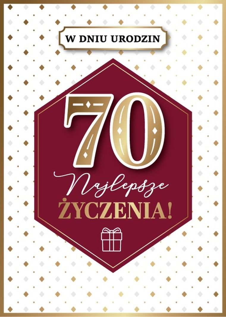 Armin Style, karnet B6 z kopertą, urodziny 70