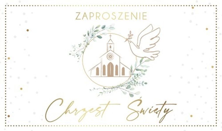 Armin Style, zaproszenie, chrzest, 10 szt.