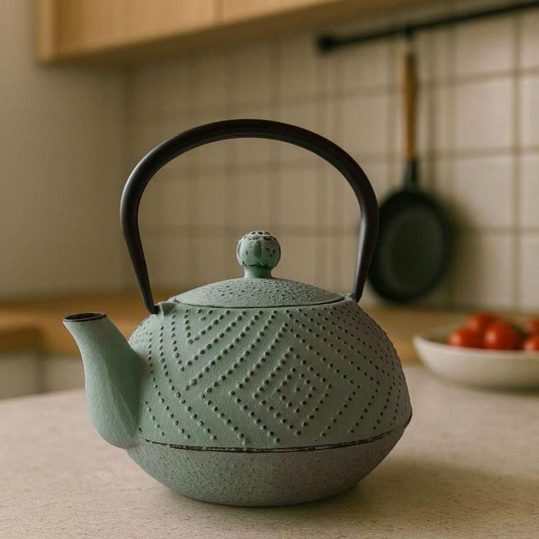 Aromelio, Kamin, czajnik żeliwny z zaparzaczem, 900 ml