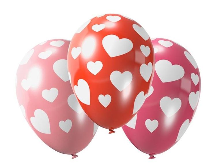 Arpex, balony, serce, 5 szt.