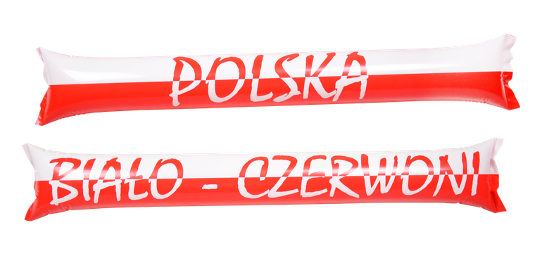 Arpex, Biało-Czerwoni, pałeczki dmuchane, 2 szt.