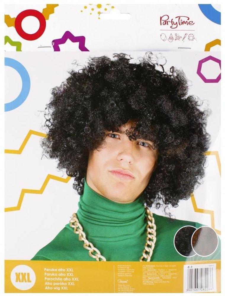 Arpex, peruka afro, XXL, czarna
