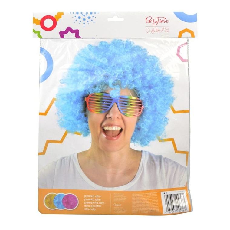 Arpex, Peruka afro XXL, niebieska