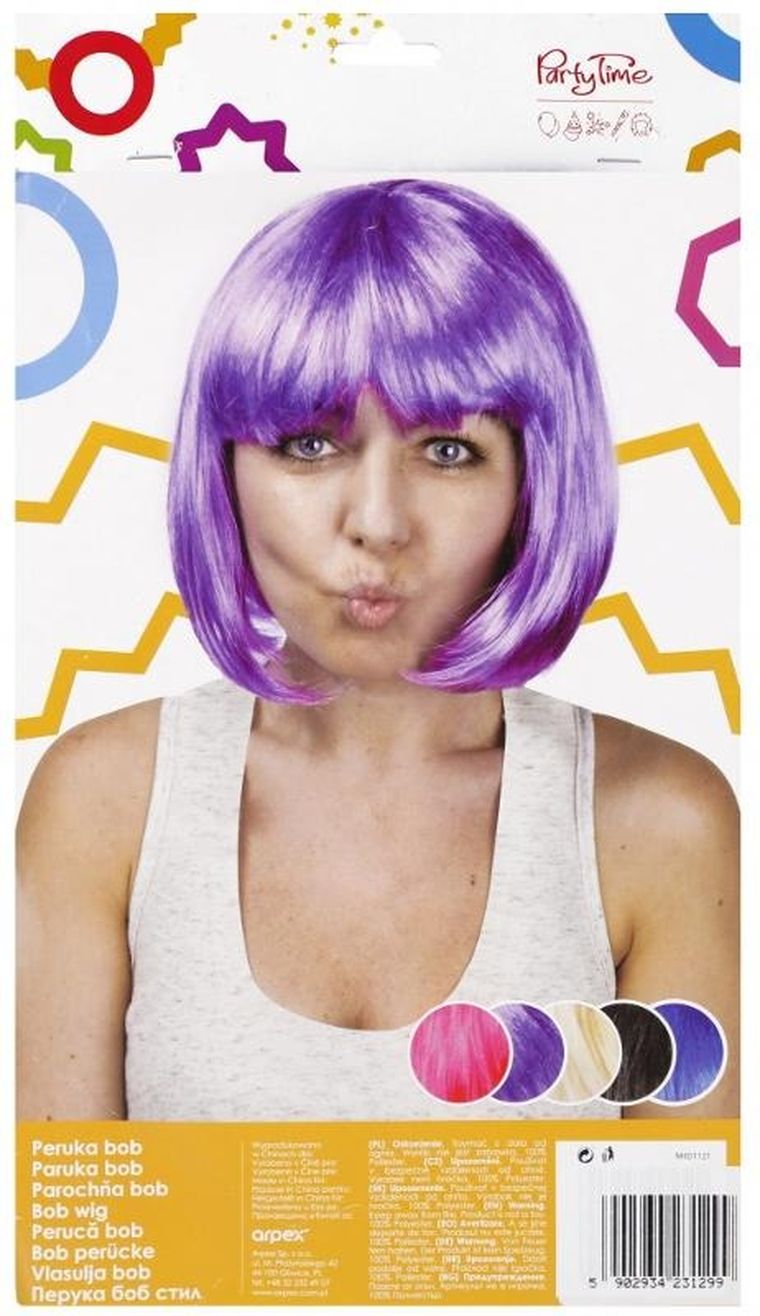 Arpex, peruka bob, granatowa