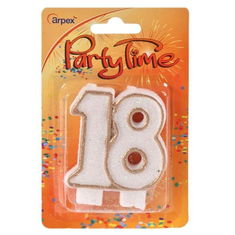 Arpex, świeczka okazjonalna, liczba, 18