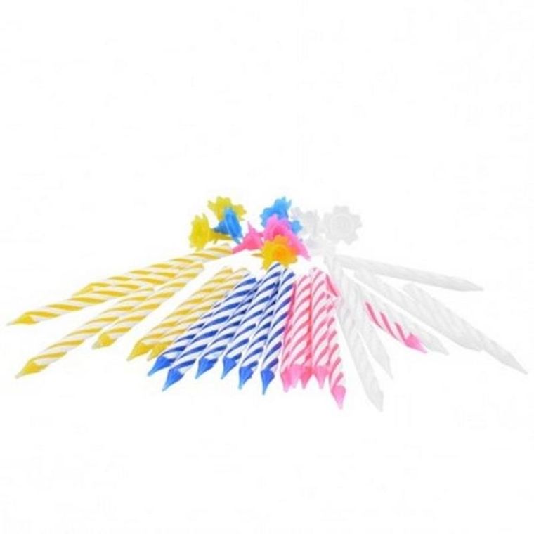 Arpex, świeczki urodzinowe z podstawkami, 24 szt.